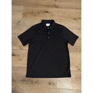 Ministry of Supply Mens Black Short Sleeve Polo Shirt Size 2XL